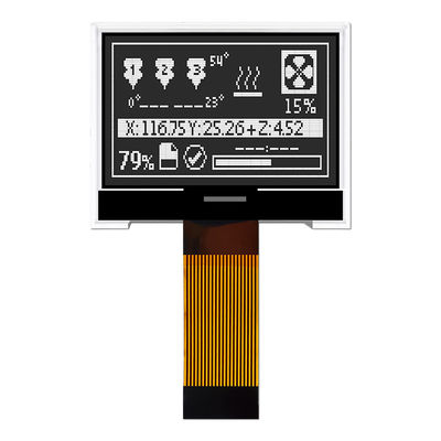 ماژول نمایشگر گرافیکی COG LCD 128x64 صفحه نمایش سیاه و سفید ST7567 با نور سفید
